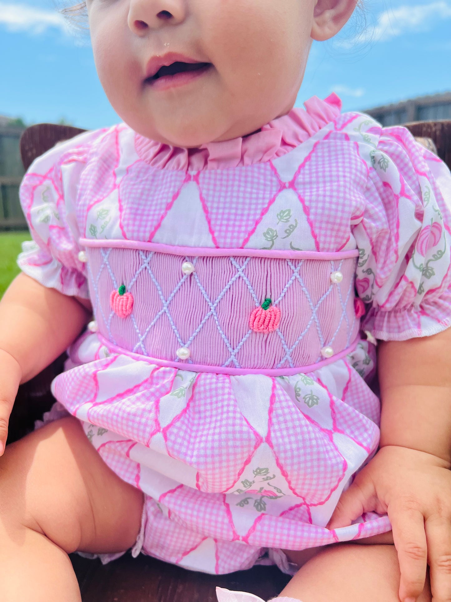 Smocked Pumpkin Bubble