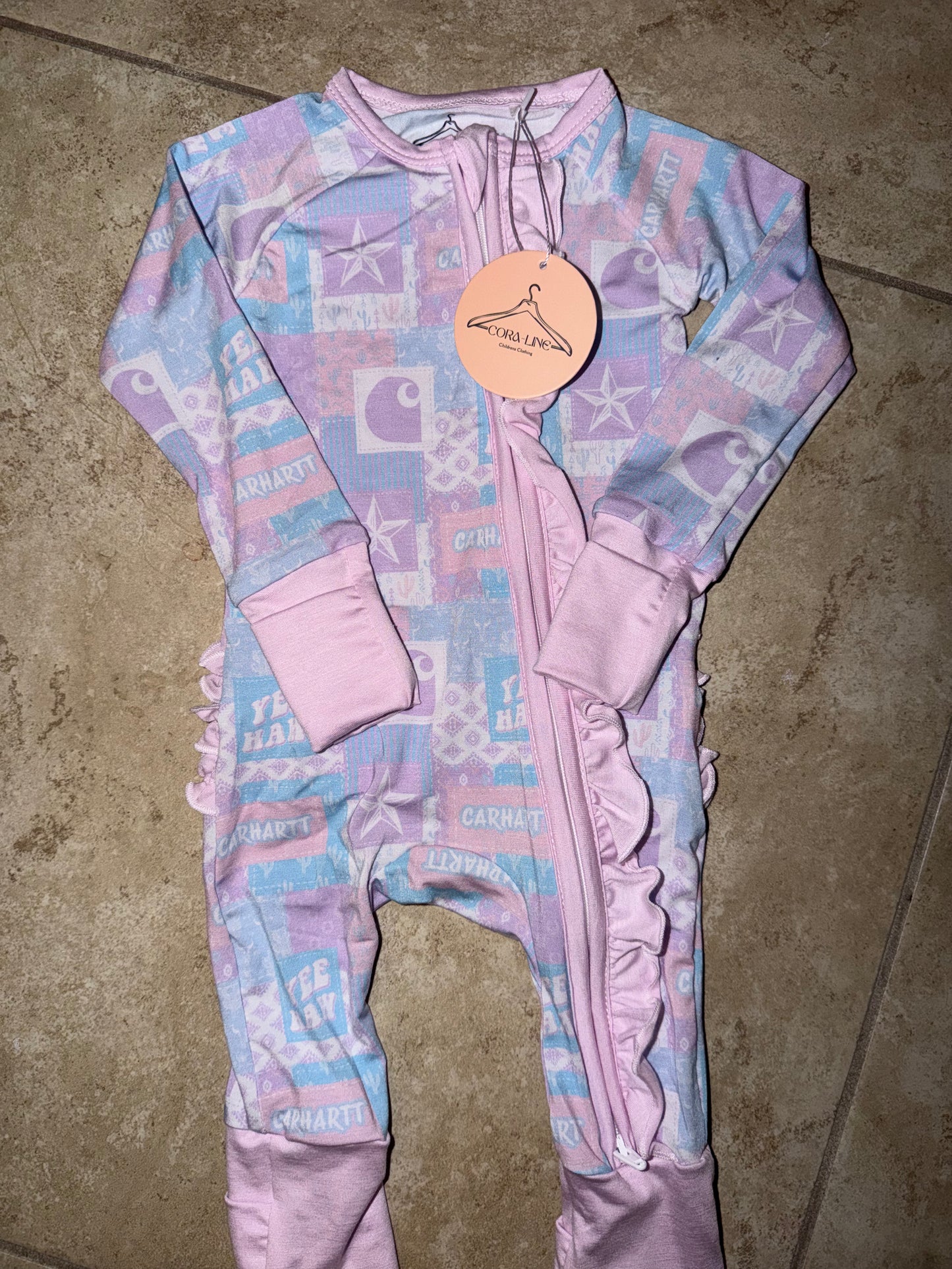 Cowgirl Carhartt Ruffle Zippy