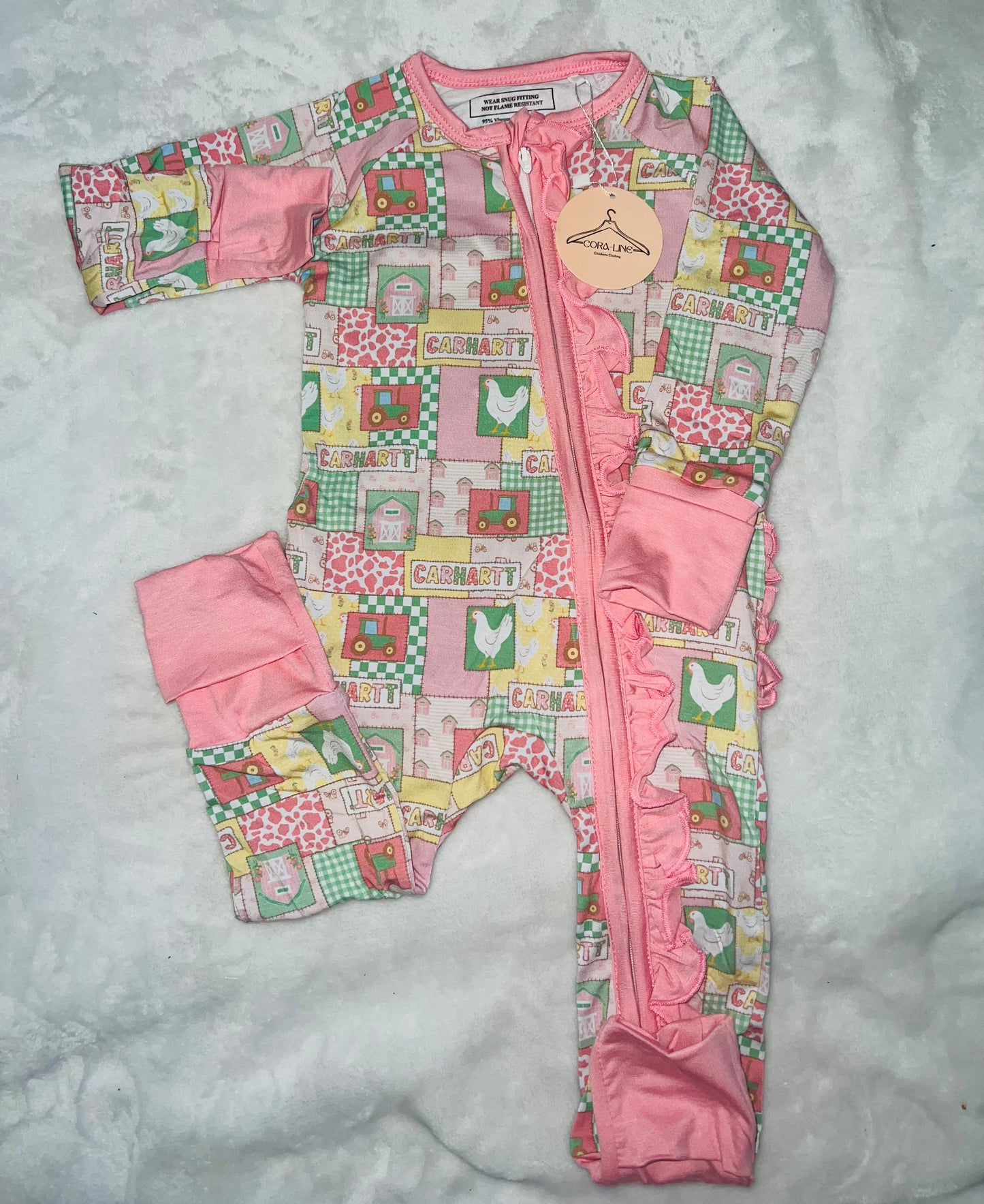 Pink Cluck Cluck Ruffle Zippy