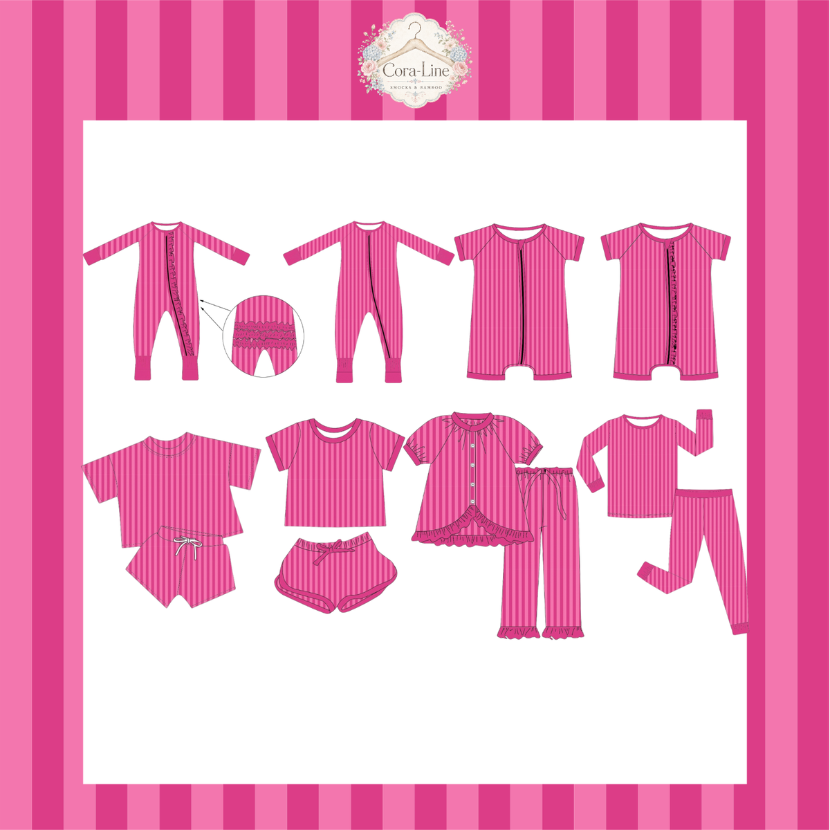 Hot Pink Stripes Collection (ETA:FEB.)