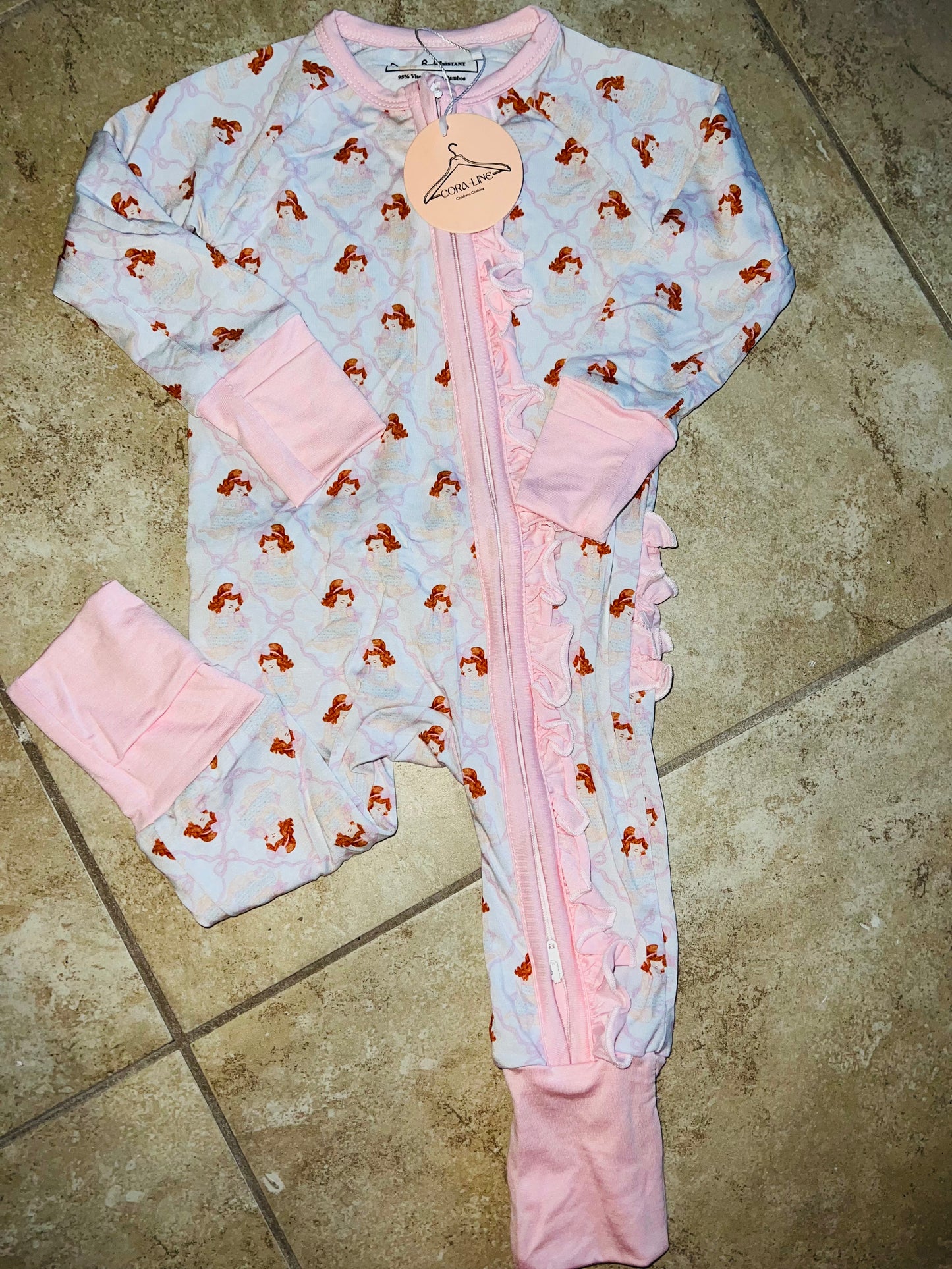 Red Darlin Ruffle Zippy