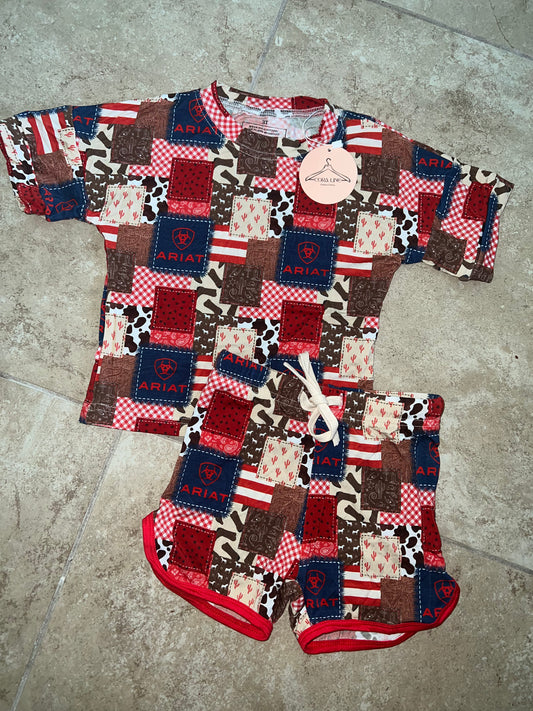 Boys Ariat Bamboo Short Set