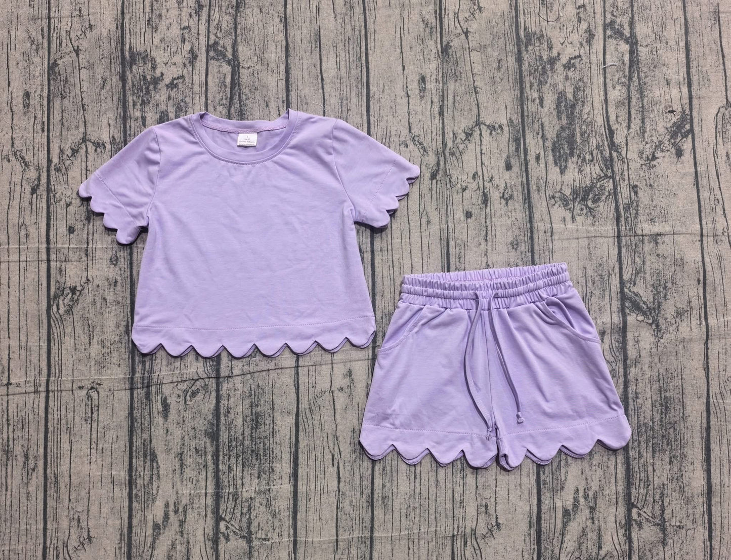 Purple Scalloped Set