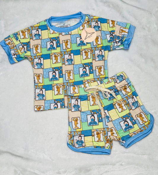 Blue Mrs.Rachel Short Set