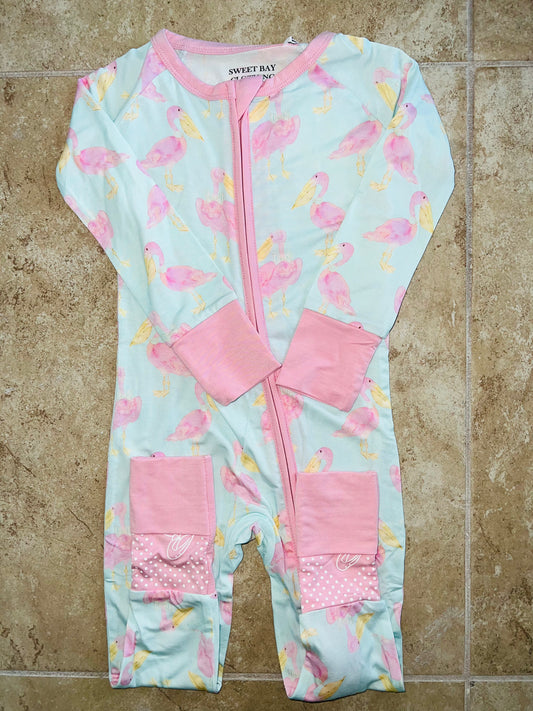 Pink Pelican Bamboo Zippy