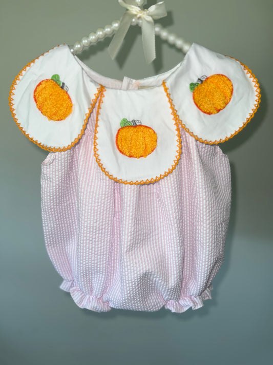 Seersucker Petaled Pumpkin Bubble